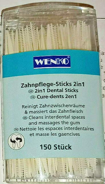 Zahnpflege-Sticks / Zahnreinigung 2in1, Zahnstocher&Interdentalstift, 450 Stück
