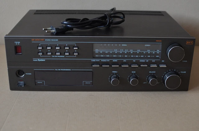 RFT REMA SR 3930 HiFi Stereo Receiver VEB Robotron REMA Stollberg DDR 