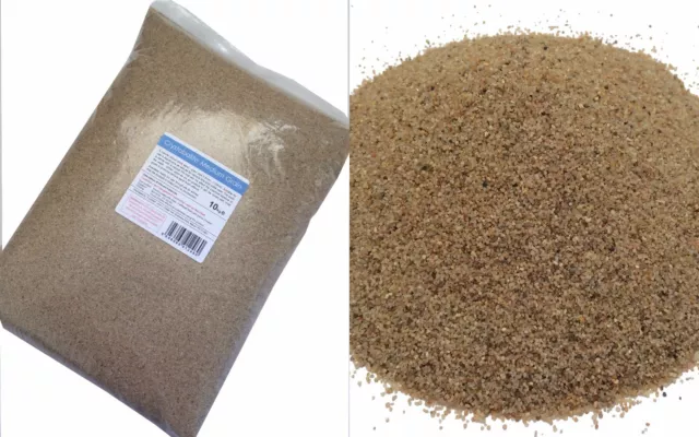 10kg Natural Colour Silica Sand - Medium Grain - Suitable for Aquariums
