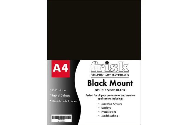 Paquete de 5 negros Frisk Mount A4 2/s
