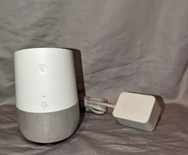 Google Home Smart Home Speaker Google Assistant White Slate Nest Wifi Voice