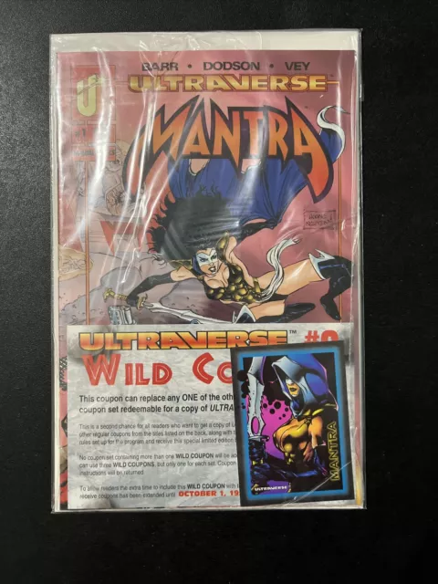 Ultraverse Mantra Malibu Comics Comic Book #1 Sealed 1993 Bagged Boarded