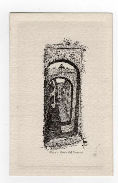 Siena  Vicolo Del Forcone  Cartolina Nr 17  Ill.  Petrucci  Ediz.giuntini Nv