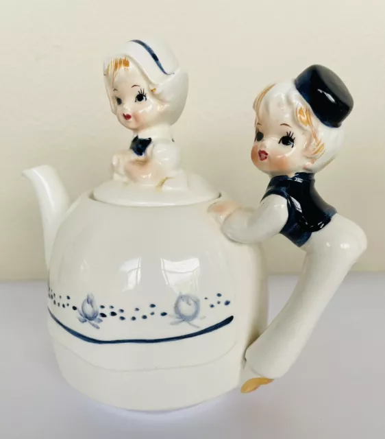 Enesco Dutch Boy/Girl Teapot #5822 2