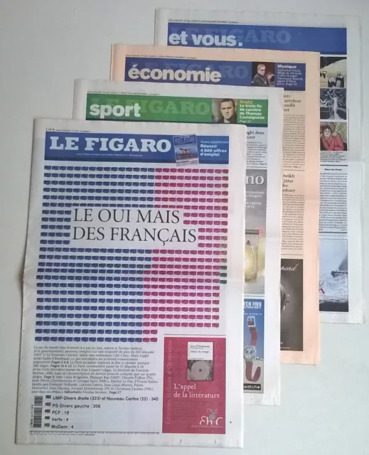 LE FIGARO N°19 556 du 18/06/2007 - Législatives 2007: Le Oui mais des Français