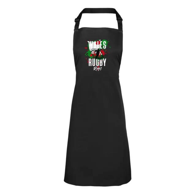 Personalised Wales Rugby Apron Mens Womens Supporters 6 Nations Union Gift