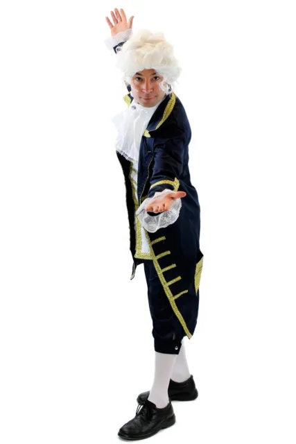 Barone Blu: costume di alta qualità uomo barocco Mozart nobile corte servo L075
