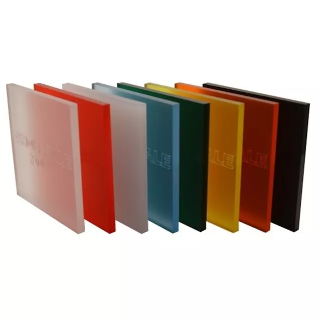 3Mm Perspex Frosted Acrylic Colour Sheets Pick A Colour Ideal Craft Material