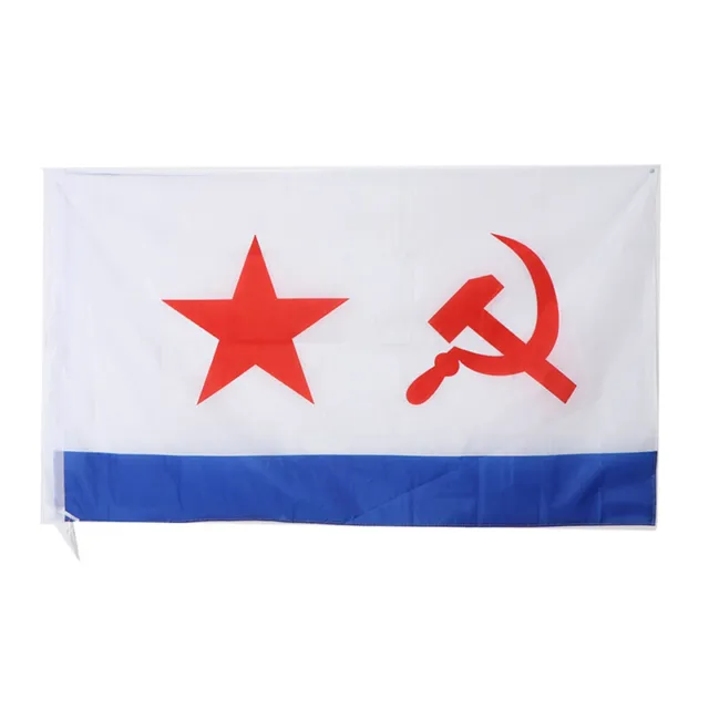 90*150cm USSR Soviet Navy Flag 90 x 150 cm 100% Polyester Russia Russian Fl#ee