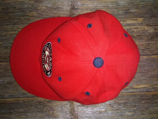 MiLB Spokane Indians Baseball Club "S" Team Feather Ball Logo Red Youth Hat Cap 3