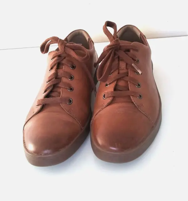 Clarks Men S Quality Soft Leather Lace Up Shoes, Size 8G