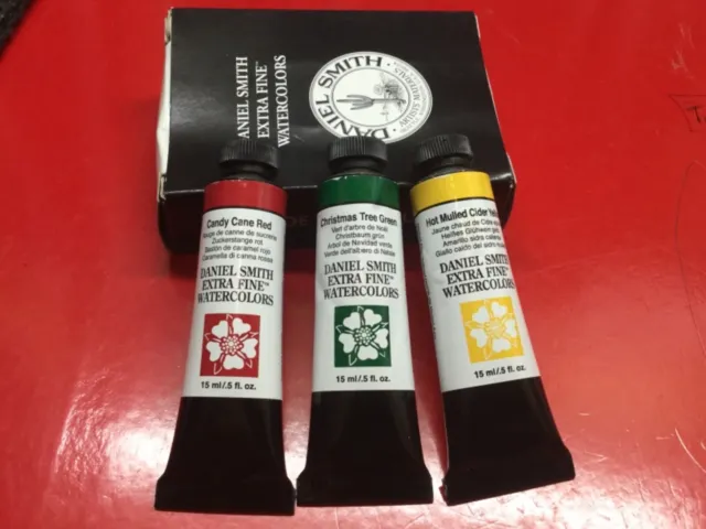 Daniel Smith Extra Fine Watercolor Paint Set 15ml - Christmas Colors - Ltd Qty