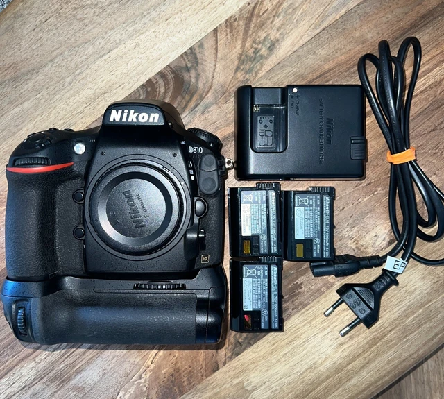 Nikon D810 36.3MP DSLR Camera, MB-D12 Battery Grip & 3 Nikon EN-EL15 Batteries