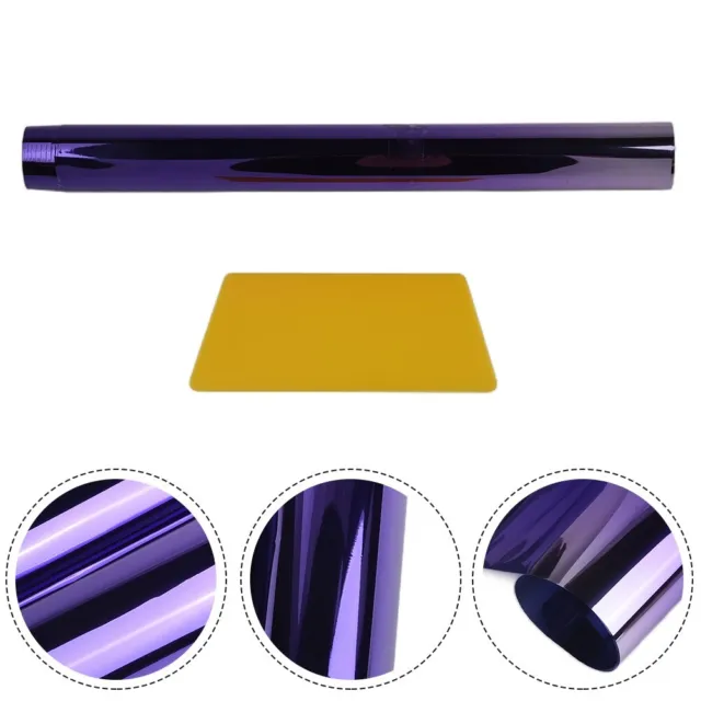 Pellicola tinta a strisce viola per parabrezza anteriore auto finitura lucida lu