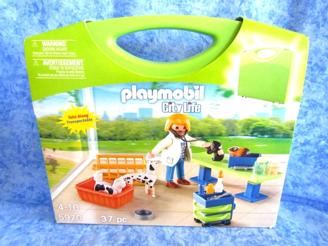 PLAYMOBIL SET #5970 City Life Veterinario Para edades de a