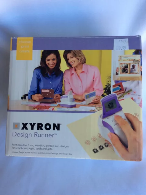 Xyron Design Runner Handheld Cordless Printer Bundle 24139