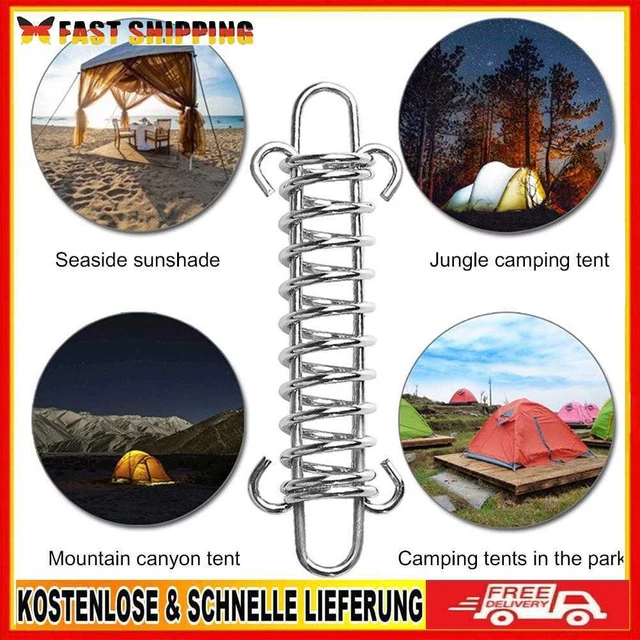 Windseil-Schnalle, für Outdoor, Camping, mit Federhaken, 5 Stück