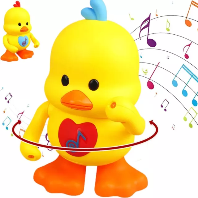 Quack Beats Walking Yellow Duck Dancing and Singing Musical Duck with Led Lights