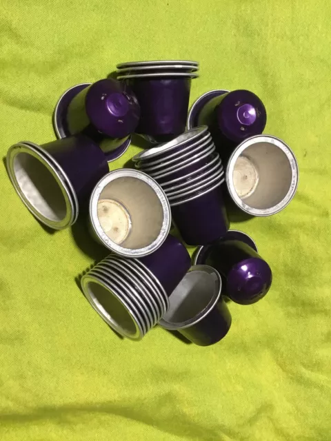 30 Nespresso Kapseln Violett. leer. Gereinigt. Rarität