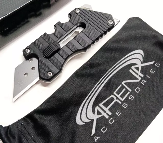 Titanium Box Cutter Blade Folder Razor Utility Knife EDC Pocket