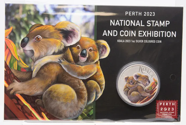 Australien 1 Dollar 2023 - Perth Nat. Stamp & Coin Exhibition- Koala