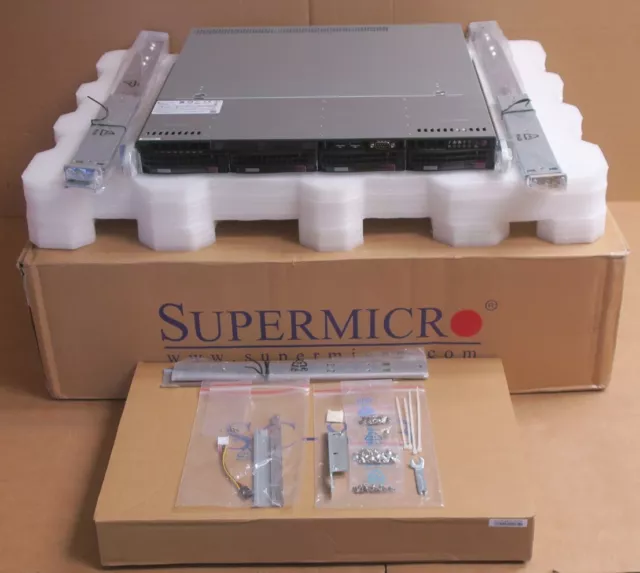 Supermicro SYS-5019S-M 813M-3 Quad-Core E3-1245v6 16GB Ram 240GB SSD 4Bay Server