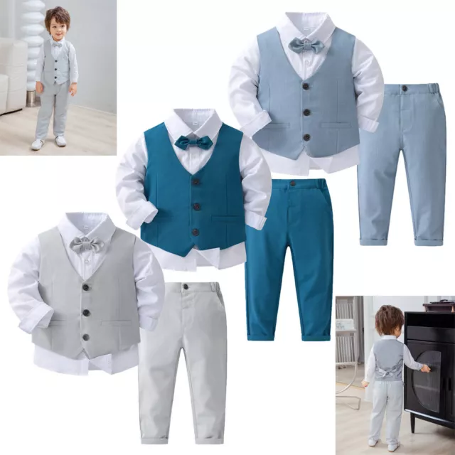 Boys Suits Boys Wedding Suit Tweed Waistcoat Suit Page Boy Baby Formal Party