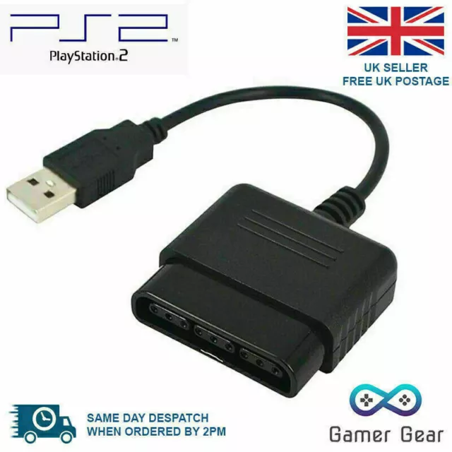 PS2 Spiel Pad Controller Buchse To Stecker USB PS3 Px Adapter Konverter Kabel