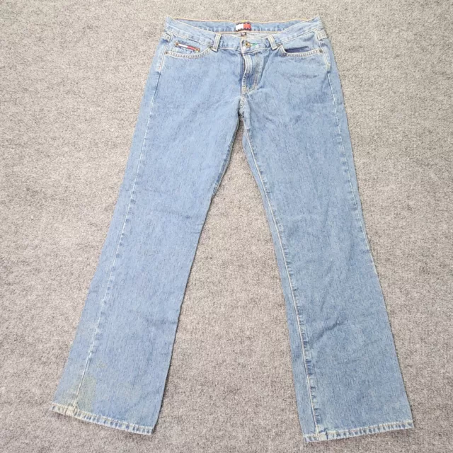 Tommy Hilfiger Womens Jeans Blue 11 Boot cut Light Wash VTG 90s Retro Denim