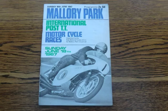 Mallory Park ,June 1967, International Post T.t.  Motor Cycle Races