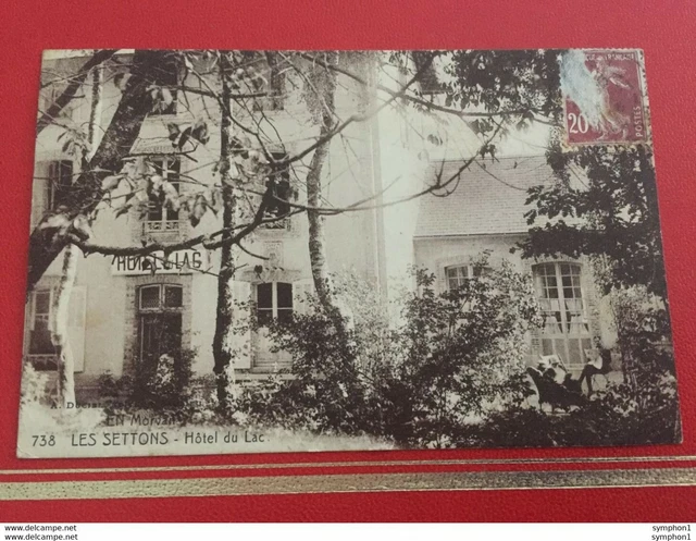 Carte Postale Ancienne 58 Les Settons - Hôtel du Lac - Très bon état