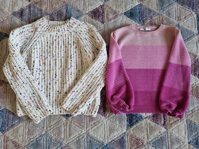 Girls size age 9-10 years M&S Marks and Spencer jumper bundle 1