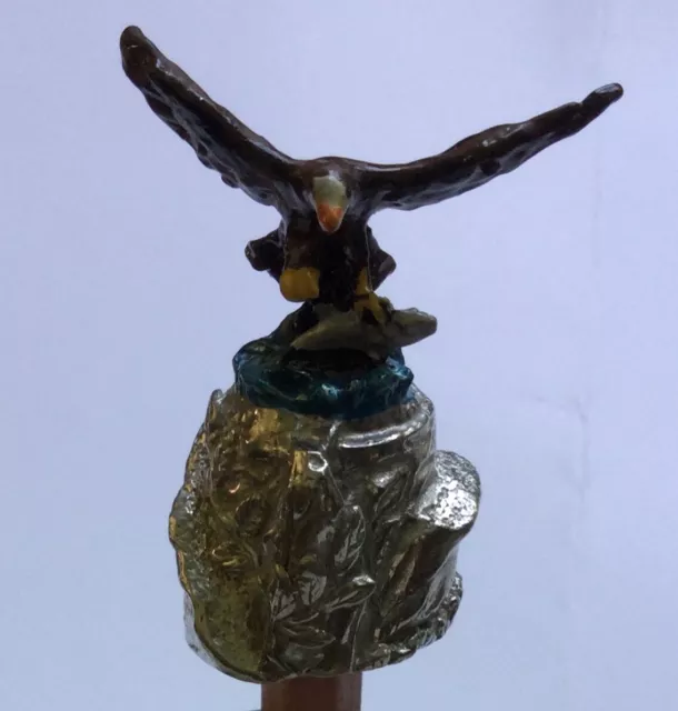 Pewter THIMBLE by Wentworths of Sheffield.  EAGLE returns to nest with FISH.