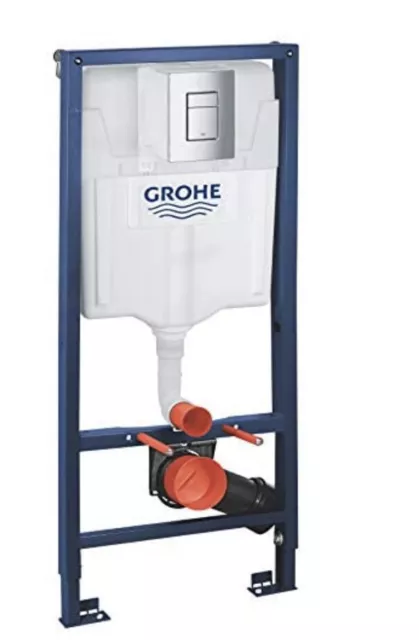 Grohe 38772001 Rapid SL 3-in-1 set for WC, 1.13 m Concealed cistern Button 38732