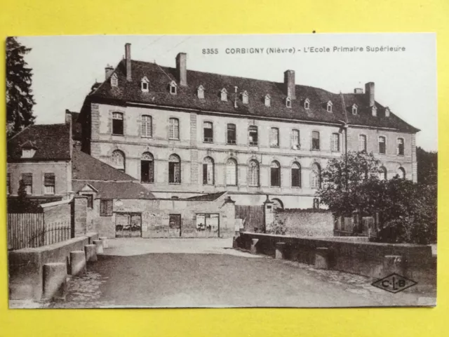 cpa Burgundy 58 - CORBIGNY (Nièvre) L'SCHOOL PRIMAIRE SUPERIEURE