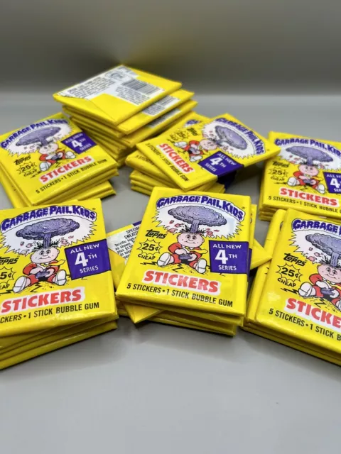 1986 Garbage Pail Kids Series 4 Original Topps 1 Sealed Wax Pack. BBCE Authentic