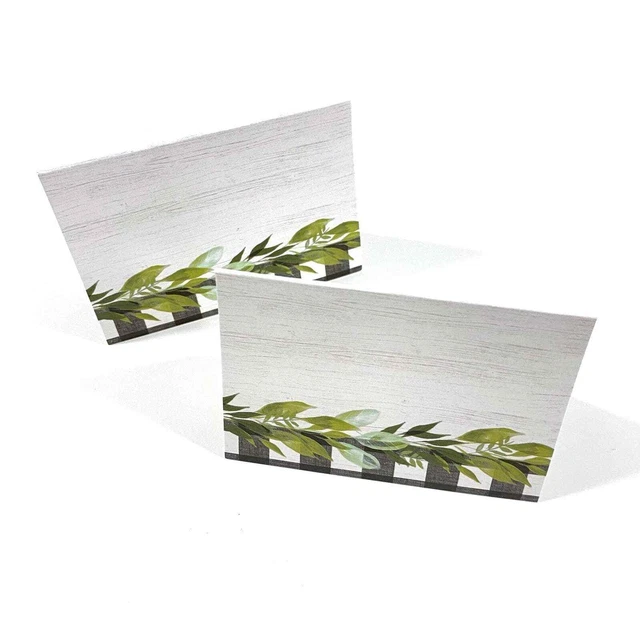 Buffalo Check Farmhouse Place Cards | Buffalo Check | Farmhouse Wedding
