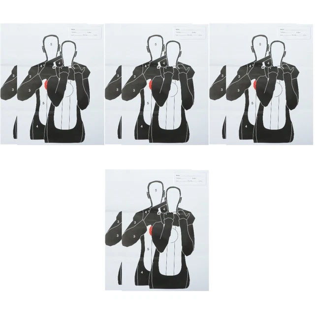 8 Sheets  of Widely- Target Paper Shooting Target Paper Target Aim for Policeman