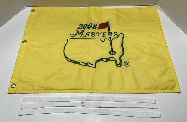 2008  Masters Golf Tournament Pin Flag  Augusta National Golf Club