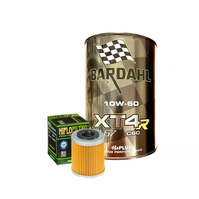 Set Entretien Huile Bardahl XT4R 10W60 Pour Derbi