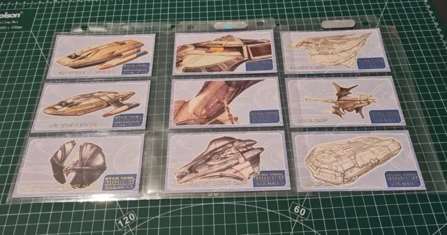 Star Trek Insurrection Trading Card Schematics Chase Set S1-S9 (Skybox, 1998)
