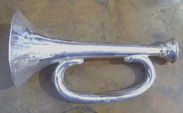 Antica Mini Tromba Argento Massiccio 925 Sterling Trumpet Birmingham 1912 Patent