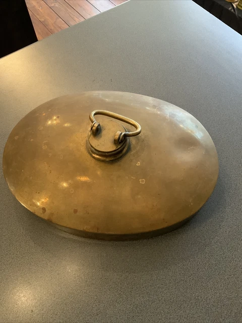 Wärmflasche Messing Bettwärmer Bettwärmflasche Bettflasche antik alt