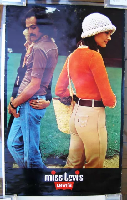 1970's Miss Levi's Jeans Advertising Poster