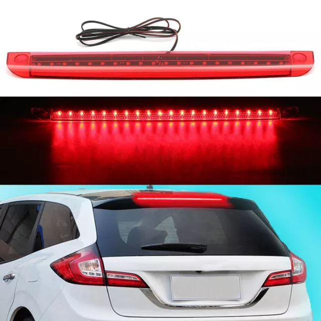 Car Red 20 LED 12V High Mount Level Third 3RD Brake Stop Rear Tail Light Lamps