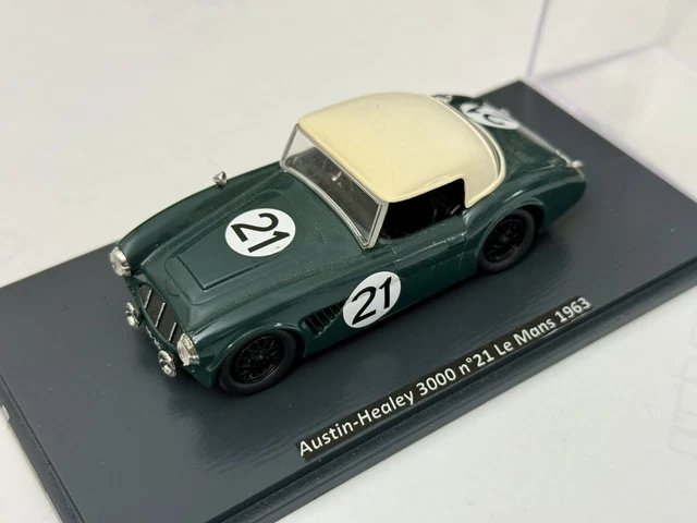 Miniature Spark 1/43 - Austin Healey 3000 #23 Le Mans 1960 - Résine - Occasion