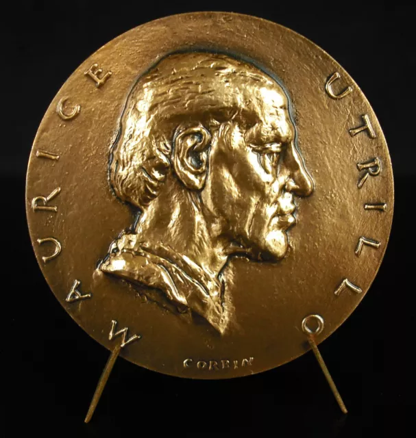 Medal Maurice Utrillo Valadon Artist School de Paris Paint Artist 68mm Medal