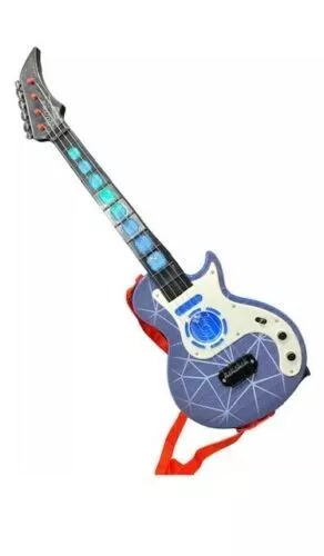 Blue Musical Guitar Kids Electronic Educational Toy With Music&Light Toy Gift Uk
