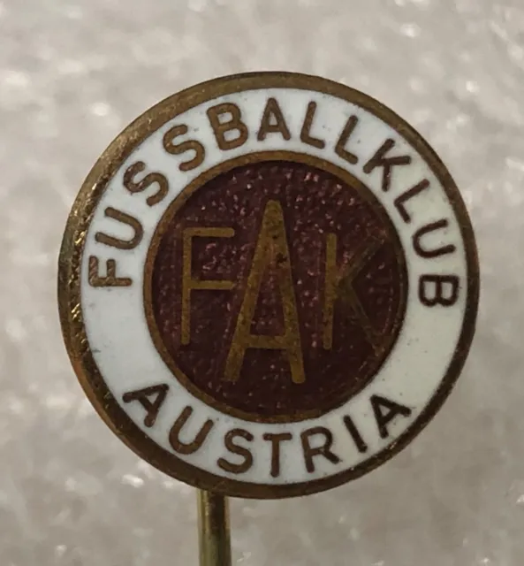 Austria   Football Fussball Badge Abzeichen Needle  Fak Fussball Austria Klub