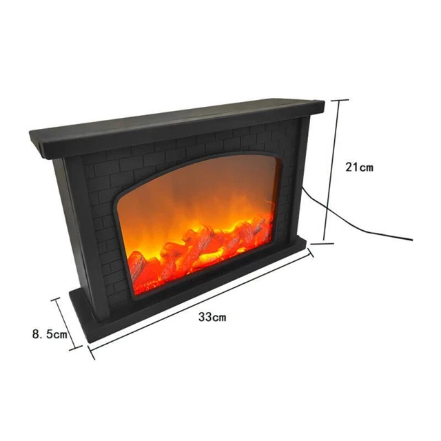 Lanterna per Camino Lampada per Camino Effetto Fuoco a LED Artificiale Senza Fiamma, Decorazione Appesa o Seduta per Uso Interno Ed Esterno Regalo Portatile,S